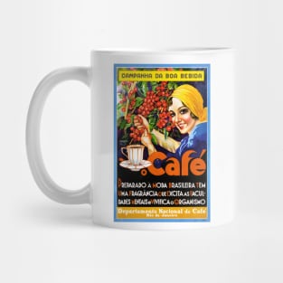 Vintage Travel Poster Brazil Cafe Mug